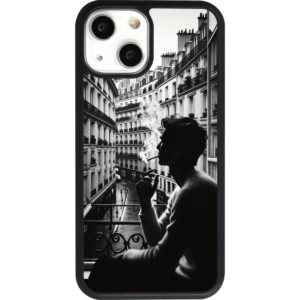 iPhone 13 mini Case Hülle - Silikon schwarz Parisian Smoker