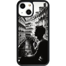 iPhone 13 mini Case Hülle - Silikon schwarz Parisian Smoker