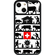 iPhone 13 mini Case Hülle - Silikon schwarz Poya Schweiz 1