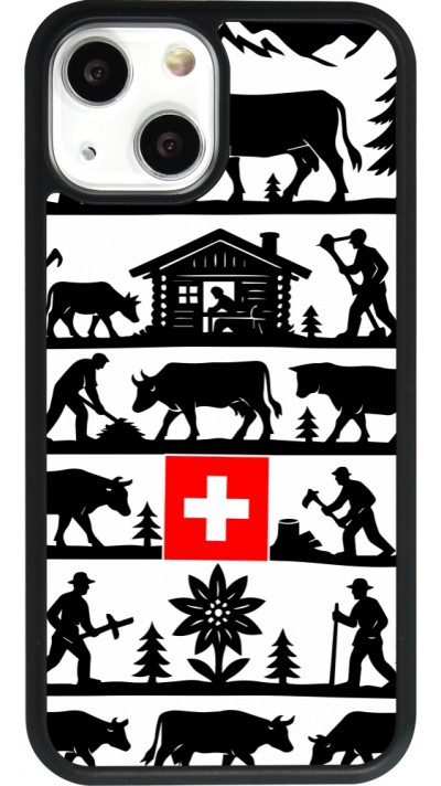 iPhone 13 mini Case Hülle - Silikon schwarz Poya Schweiz 1