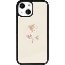 iPhone 13 mini Case Hülle - Silikon schwarz Rosa Sand Minimalistisch