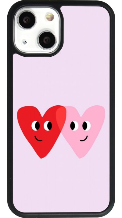 Coque iPhone 13 mini - Silicone rigide noir Saint Valentines Day 26 Heart