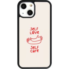 Coque iPhone 13 mini - Silicone rigide noir Saint Valentines Day 26 Self love self care