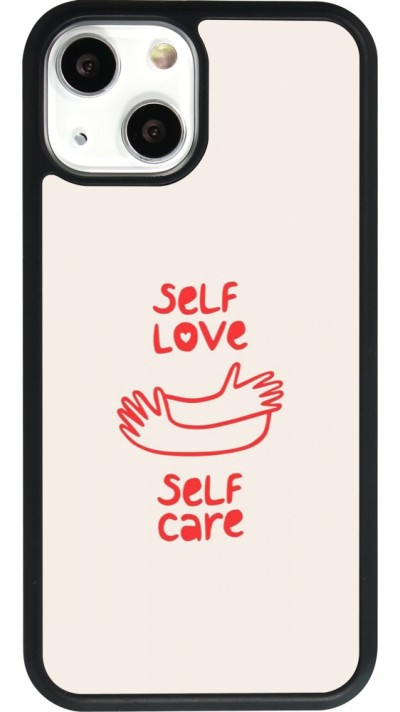 Coque iPhone 13 mini - Silicone rigide noir Saint Valentines Day 26 Self love self care