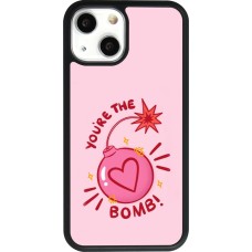 Coque iPhone 13 mini - Silicone rigide noir Saint Valentines Day 26 You are the bomb