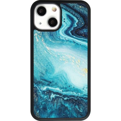 Hülle iPhone 13 mini - Silikon schwarz Sea Foam Blue