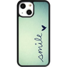 Coque iPhone 13 mini - Silicone rigide noir Smile