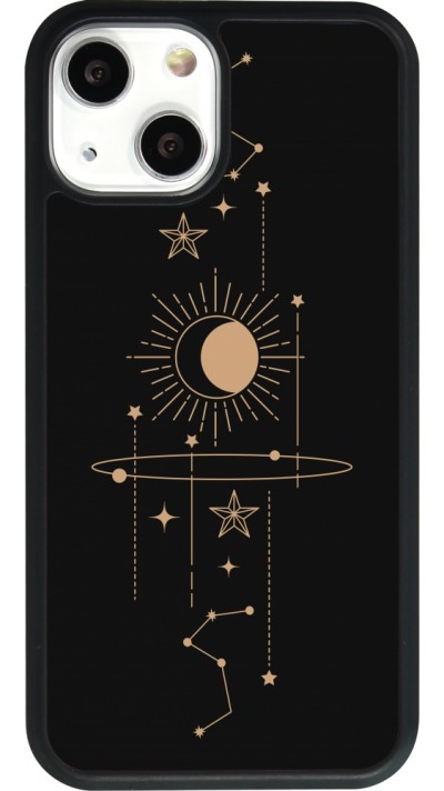 Coque iPhone 13 mini - Silicone rigide noir Spring 23 astro