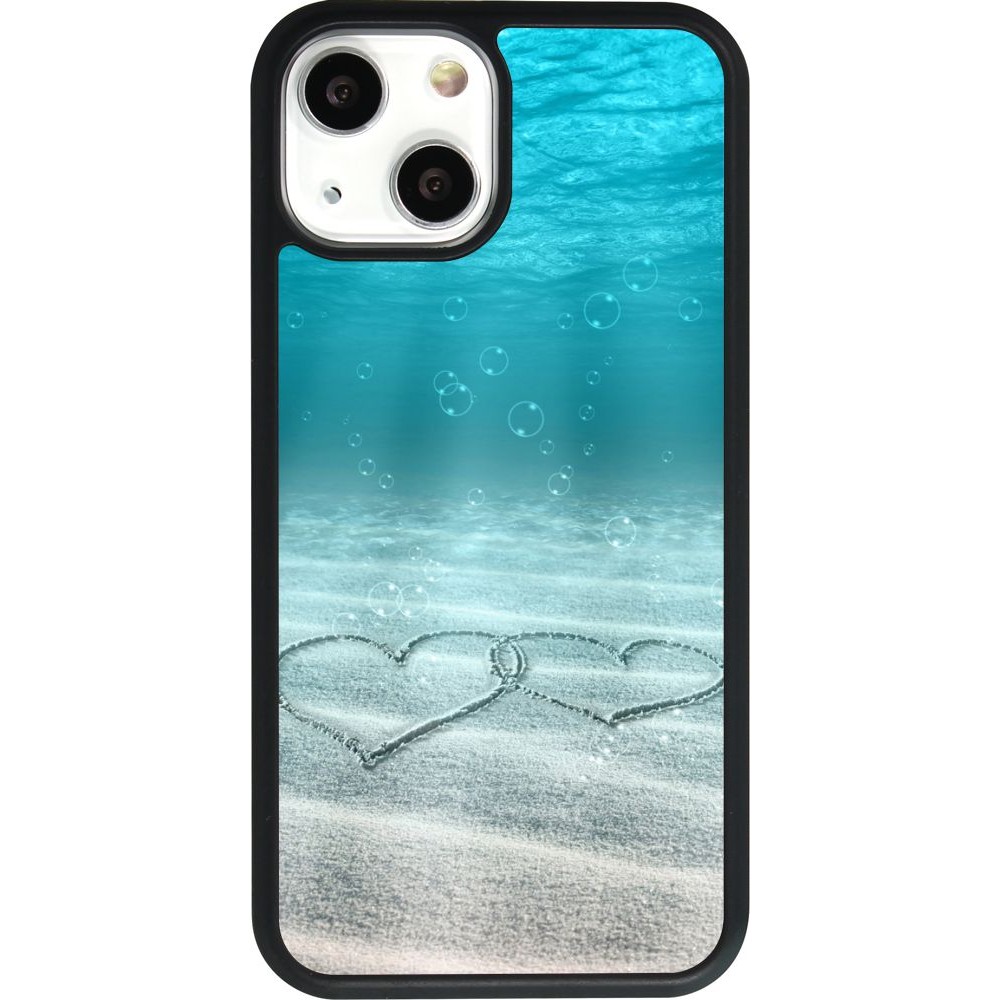 Coque iPhone 13 mini - Silicone rigide noir Summer 18 19