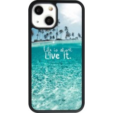 Coque iPhone 13 mini - Silicone rigide noir Summer 18 24