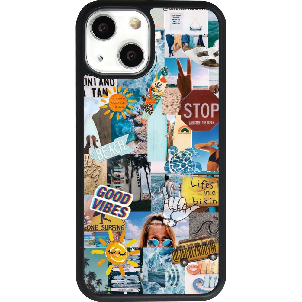 Coque iPhone 13 mini - Silicone rigide noir Summer 2021 15
