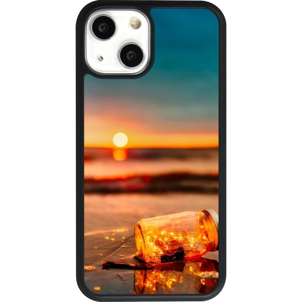 Coque iPhone 13 mini - Silicone rigide noir Summer 2021 16
