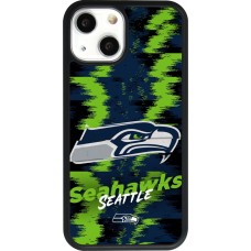 Coque iPhone 13 mini - Silicone rigide noir Super Bowl 26 Seattle 2