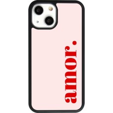 iPhone 13 mini Case Hülle - Silikon schwarz Valentine 2024 amor