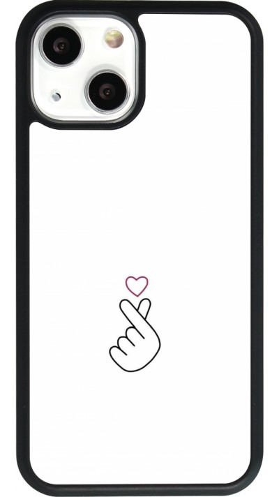 iPhone 13 mini Case Hülle - Silikon schwarz Valentine 2024 heart by Millennials
