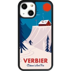 iPhone 13 mini Case Hülle - Silikon schwarz Verbier Cabane Mont-Fort