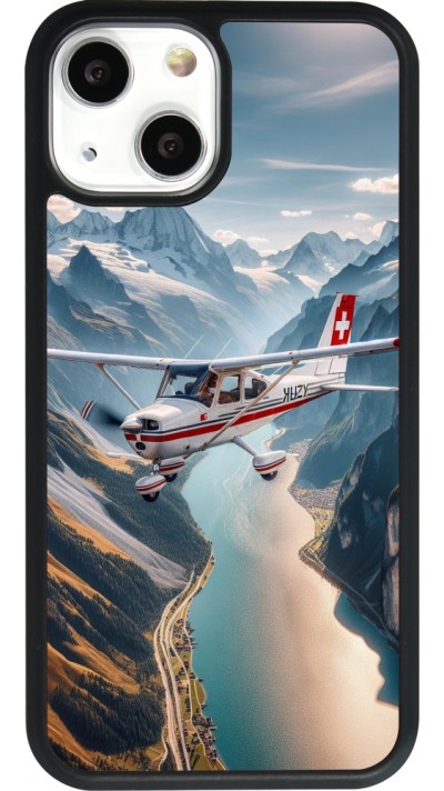 iPhone 13 mini Case Hülle - Silikon schwarz Schweizer Alpenflug