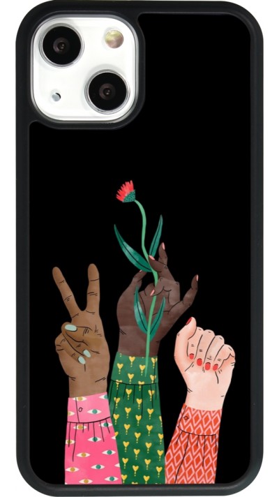 Coque iPhone 13 mini - Silicone rigide noir Womens day 2026 2