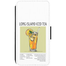 iPhone 13 mini Case Hülle - Wallet schwarz Cocktail Rezept Long Island Ice Tea