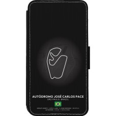 iPhone 13 mini Case Hülle - Wallet schwarz F1 Track 2025 Brazil