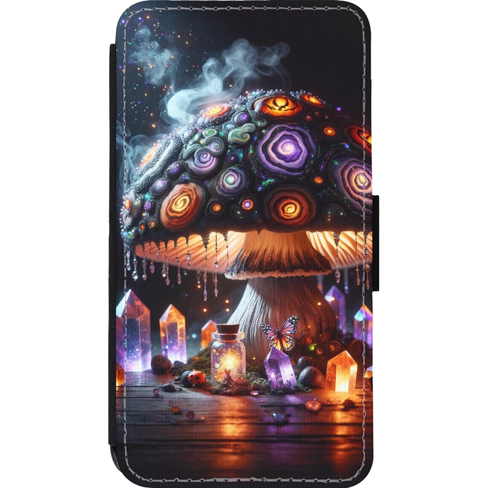 iPhone 13 mini Case Hülle - Wallet schwarz Halloween Zaubertrank Magie