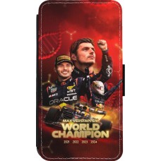 iPhone 13 mini Case Hülle - Wallet schwarz Max Verstappen Champion 2023
