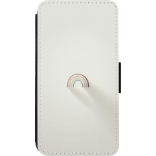 iPhone 13 mini Case Hülle - Wallet schwarz Mini Regenbogen Minimal