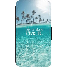 Coque iPhone 13 mini - Wallet noir Summer 18 24