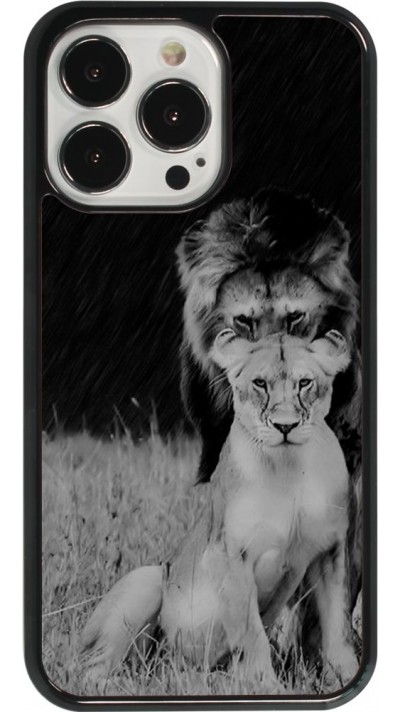 Coque iPhone 13 Pro - Angry lions