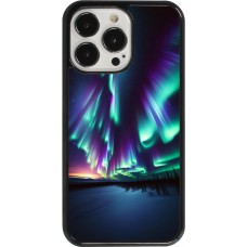 Coque iPhone 13 Pro - Aurore Boréale Étincelante