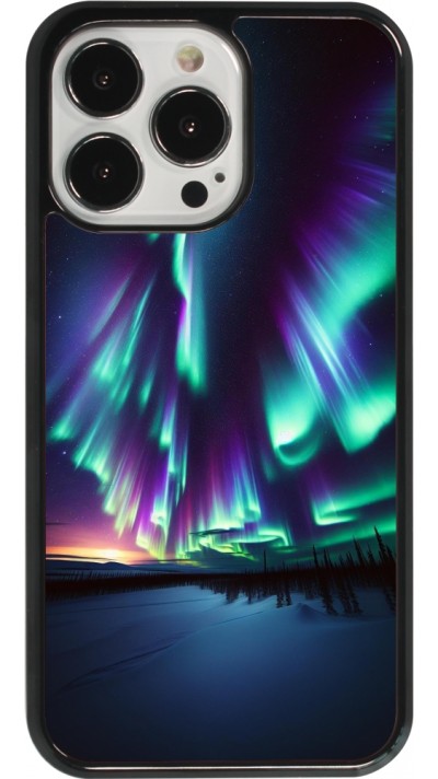 iPhone 13 Pro Case Hülle - Funkelndes Nordlicht