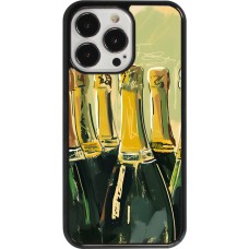 iPhone 13 Pro Case Hülle - Champagne Malerei