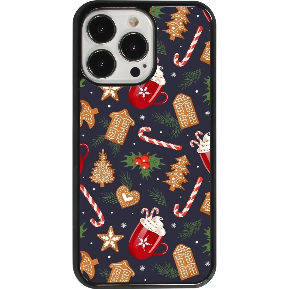 Coque iPhone 13 Pro - Christmas 25 Pattern Gingerbread House