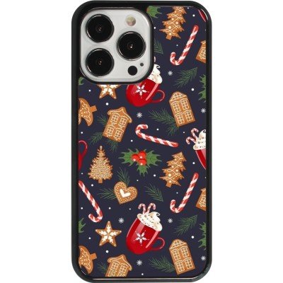iPhone 13 Pro Case Hülle - Christmas 25 Pattern Gingerbread House