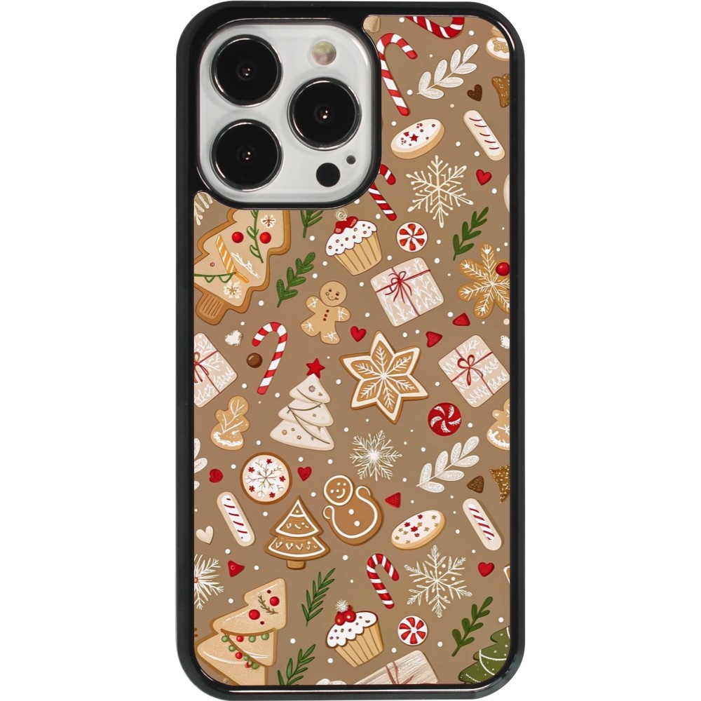Coque iPhone 13 Pro - Christmas 25 Pattern Ginger Cookie