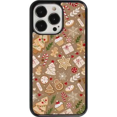 iPhone 13 Pro Case Hülle - Christmas 25 Pattern Ginger Cookie