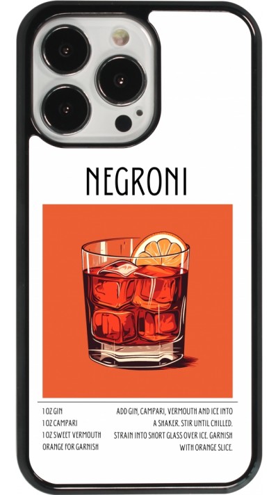 iPhone 13 Pro Case Hülle - Cocktail Rezept Negroni