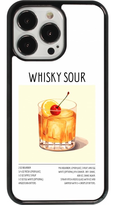 Coque iPhone 13 Pro - Cocktail recette Whisky Sour