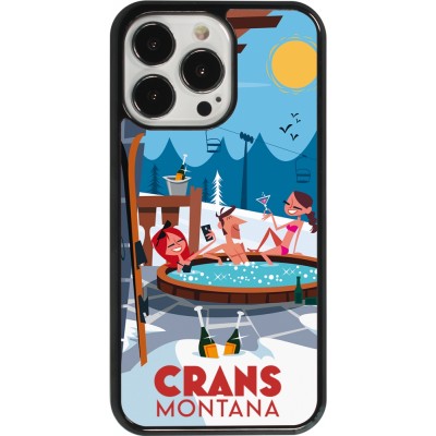iPhone 13 Pro Case Hülle - Crans-Montana Mountain Jacuzzi