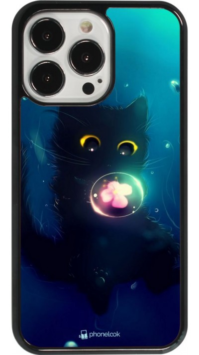 Hülle iPhone 13 Pro - Cute Cat Bubble