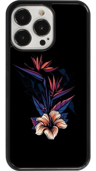 Coque iPhone 13 Pro - Dark Flowers