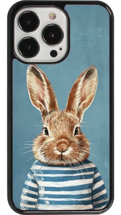 Coque iPhone 13 Pro - Easter 2026 Rabbit navy