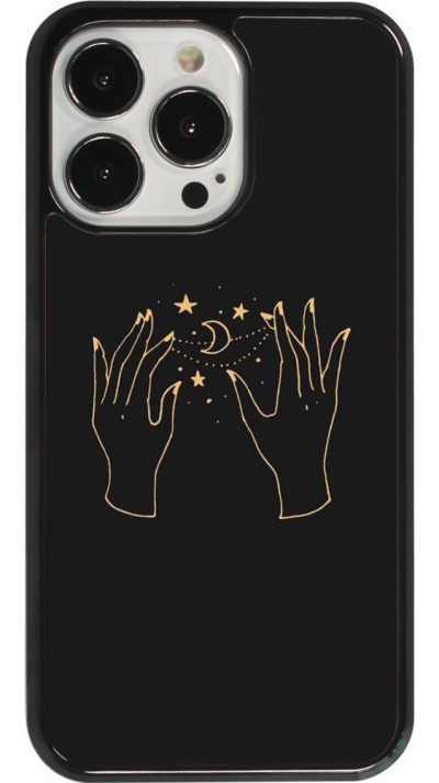 iPhone 13 Pro Case Hülle - Grey magic hands