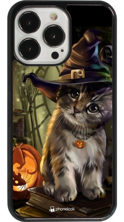 Hülle iPhone 13 Pro - Halloween 21 Witch cat