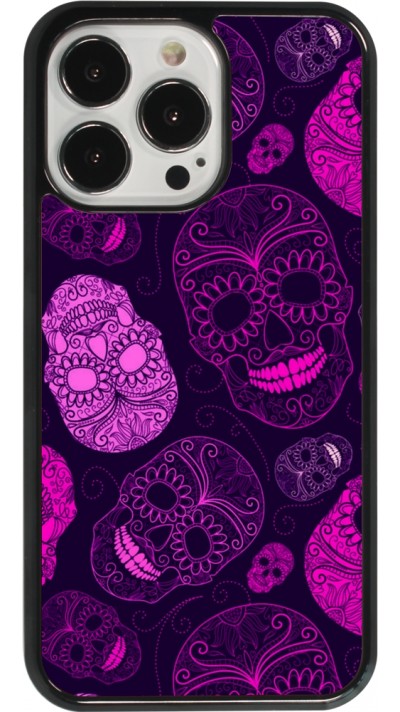 iPhone 13 Pro Case Hülle - Halloween 2023 pink skulls