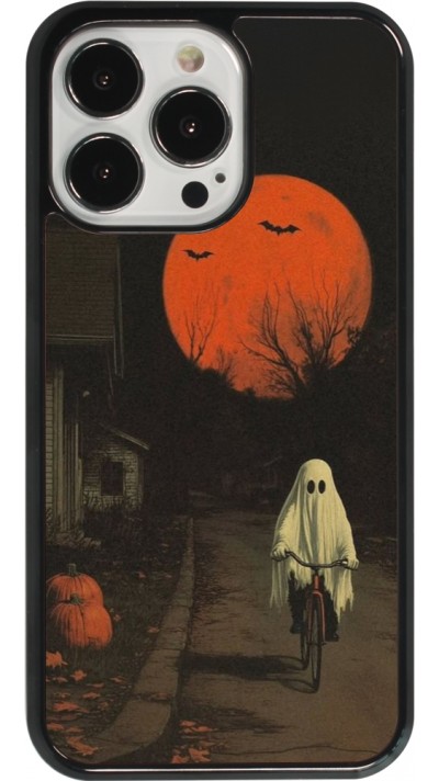Coque iPhone 13 Pro - Halloween 2025 Ghost on a bicycle