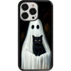 Coque iPhone 13 Pro - Halloween 2025 Ghost with black cat