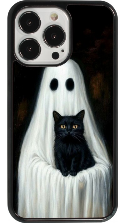 Coque iPhone 13 Pro - Halloween 2025 Ghost with black cat
