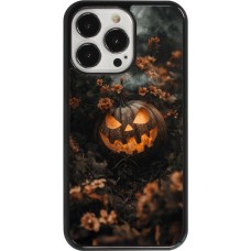 Coque iPhone 13 Pro - Halloween 2025 Pumpkin with flowers