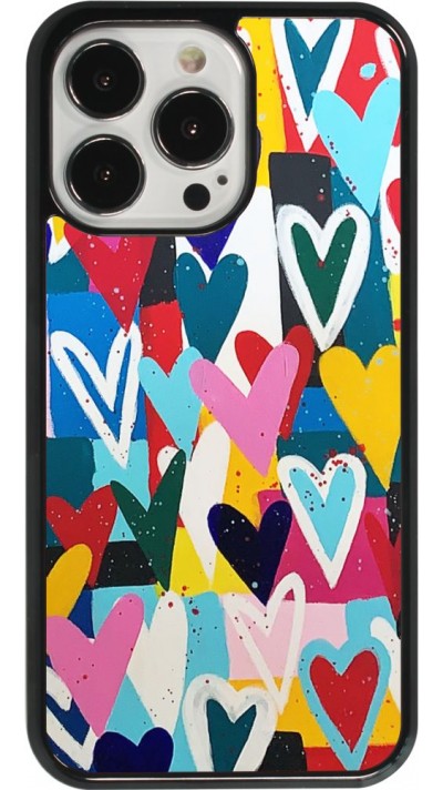 Coque iPhone 13 Pro - Joyful Hearts